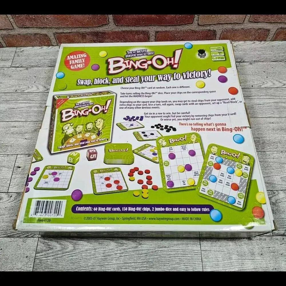 BING-OH! Family Game Swap Block Steal Way to Victory 2005 By Haywire Complete